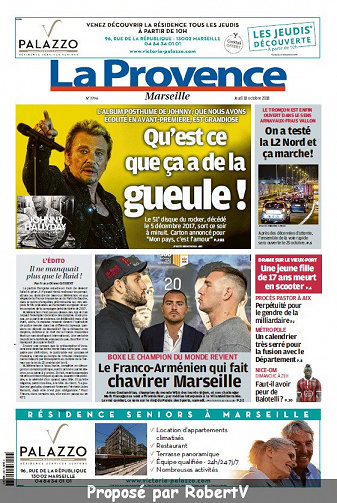La Provence Marseille - Jeudi 18 Octobre 2018