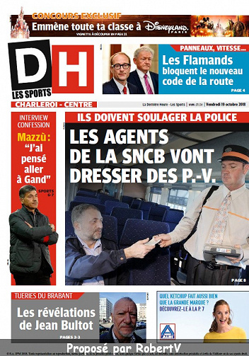 La Dernière Heure - Vendredi 19 Octobre 2018