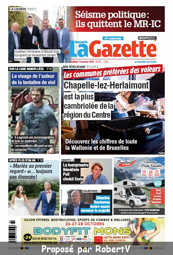 La Nouvelle Gazette Centre - Vendredi 19 Octobre 2018