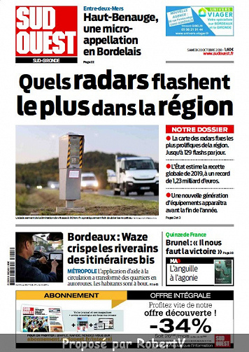Sud Ouest Sud-Gironde - Samedi 20 Octobre 2018