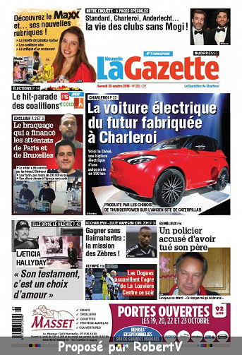 La Nouvelle Gazette Charleroi - Samedi 20 Octobre 2018