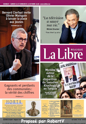 La Libre Belgique - Samedi 20 et Dimanche 21 Octobre 2018