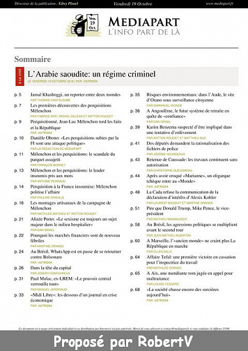 Mediapart - Vendredi 19 Octobre 2018