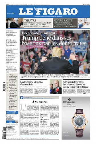Le Figaro du Lundi 22 Octobre 2018