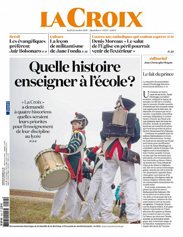 La Croix du Lundi 22 Octobre 2018