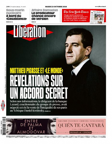 Liberation du Mardi 23 Octobre 2018