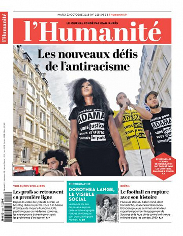 L’Humanite du Mercredi 23 Octobre 2018