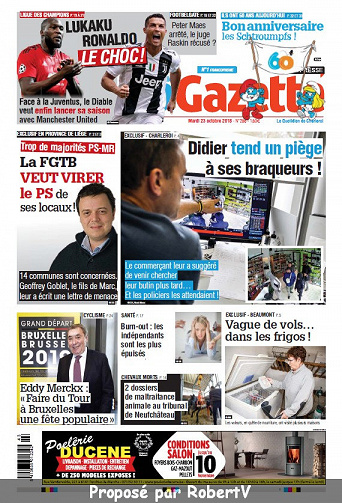 La Nouvelle Gazette Charleroi - Mardi 23 Octobre 2018