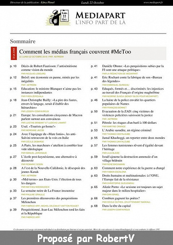 Mediapart - Lundi 22 Octobre 2018