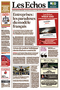 Les Echos du Vendredi 26 et Samedi 27 Octobre 2018