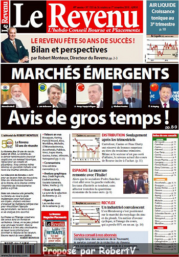Le Revenu N°1503 - 26 Octobre au 1er Novembre 2018