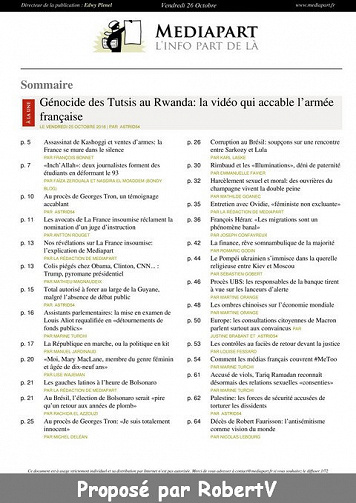 Mediapart - Vendredi 26 Octobre 2018