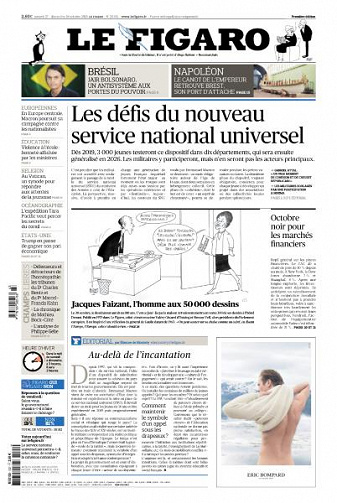 Le Figaro du Samedi 27 et Dimanche 28 Octobre 2018