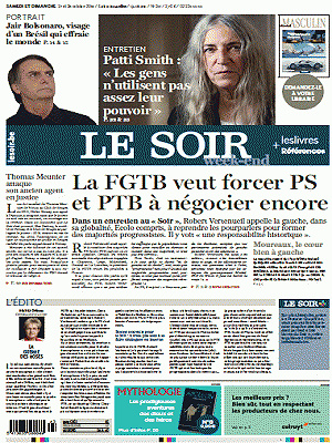 Le Soir du du Samedi 27 et Dimanche 28 Octobre 2018