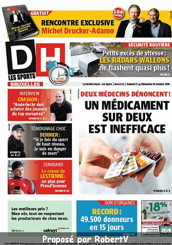 La Dernière Heure Bruxelles - Samedi 27 Octobre 2018