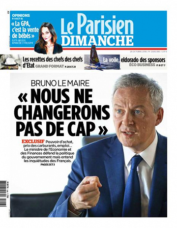 Le Parisien du Dimanche 28 Octobre 2018