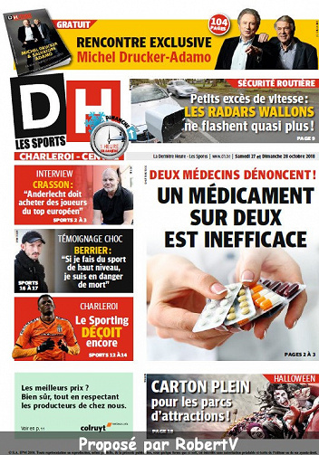 La Dernière Heure Charleroi-Centre - Samedi 27 Octobre 2018