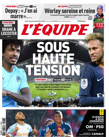 L’equipe du Dimanche 28 Octobre 2018