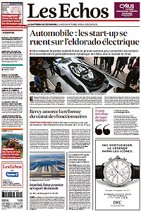 Les Echos du Lundi 29 Octobre 2018