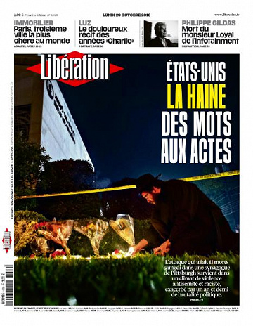 Liberation du Jeudi 29 Octobre 2018