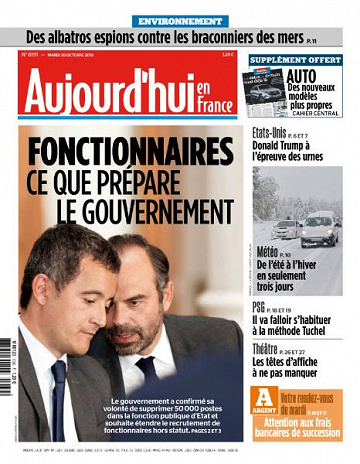 Aujourd’hui en France du Mardi 30 Octobre 2018