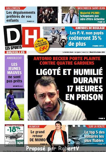 La Dernière Heure - 3 éditions - Mardi 30 Octobre 2018