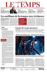 Le Temps - Mercredi 31 Octobre 2018
