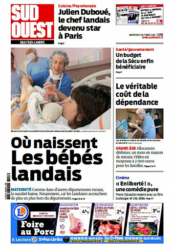 Sud Ouest Dax - Sud-Landes - Mercredi 31 Octobre 2018