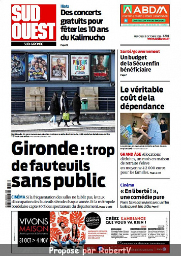 Sud Ouest Sud-Gironde - Mercredi 31 Octobre 2018