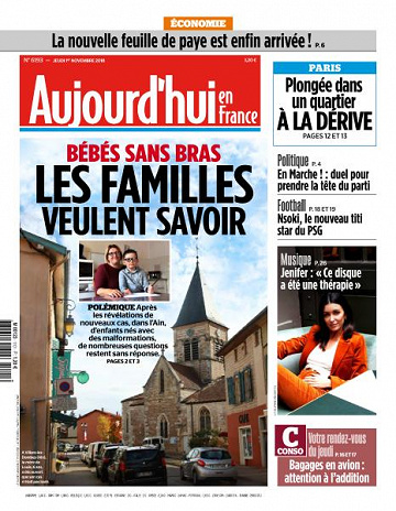 Aujourd’hui en France du Jeudi 1er Novembre 2018