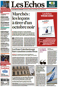 Les Echos du Vendredi 2 et Samedi 3 Novembre 2018