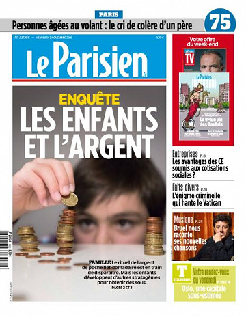 Le Parisien du Vendredi 2 Novembre 2018