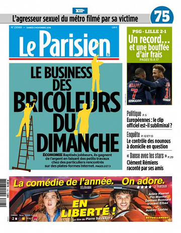 Le Parisien du Samedi 3 Novembre 2018