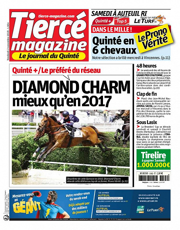 Tiercé Magazine du Vendredie 02 novembre 2018