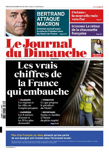 Le Journal du Dimanche du 4 Novembre 2018