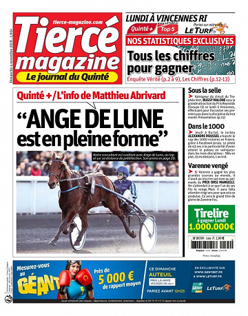 Tiercé Magazine 04 novembre 2018