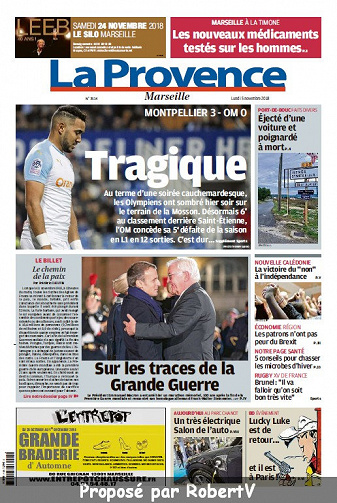 La Provence Marseille - Lundi 5 Novembre 2018