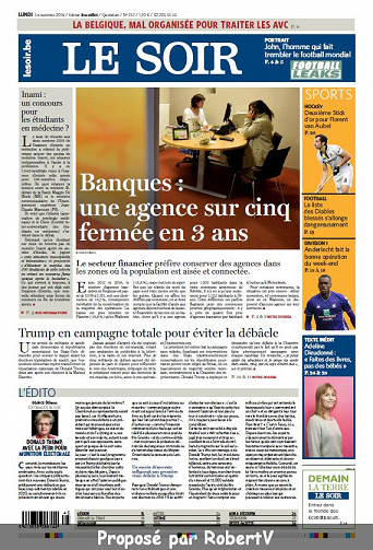 Le Soir - Lundi 5 Novembre 2018