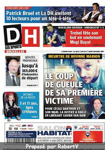 La Dernière Heure 3 éditions - Lundi 5 Novembre 2018