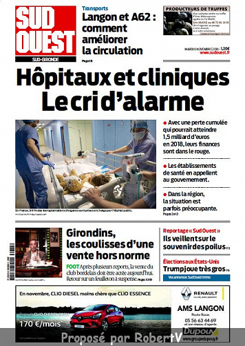 Sud Ouest Sud-Gironde - Mardi 6 Novembre 2018