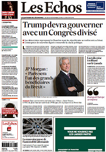 Les Echos du Jeudi 8 Novembre 2018