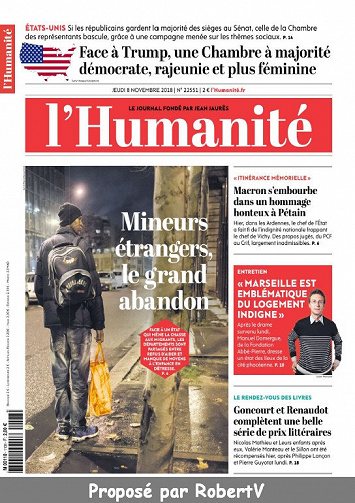L’Humanité - Jeudi 8 Novembre 2018
