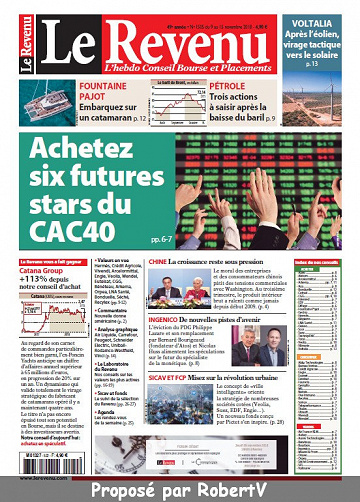 Le Revenu N°1505 - 9 au 15 Novembre 2018