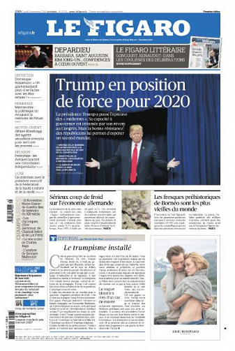 Le Figaro du Jeudi 8 Novembre 2018