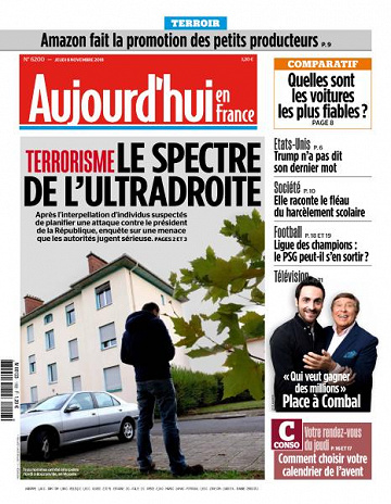 Aujourd’hui en France du Jeudi 8 Novembre 2018