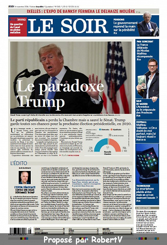 Le Soir - Jeudi 8 Novembre 2018