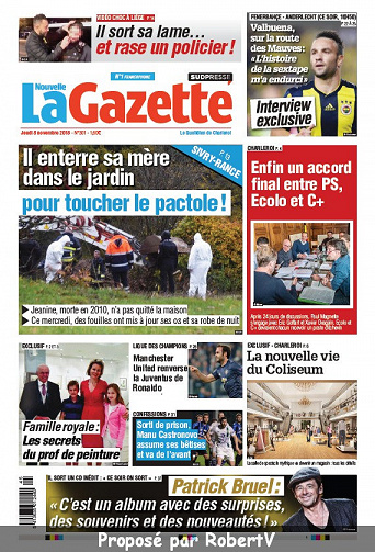 La Nouvelle Gazette (2 éditions) - Jeudi 8 Novembre 2018