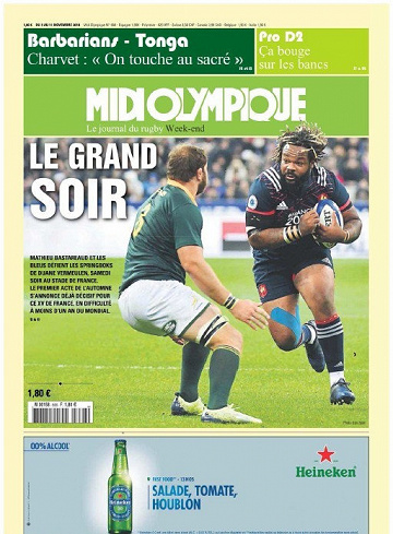 Midi Olympique Vert - 9 au 11 Novembre 2018