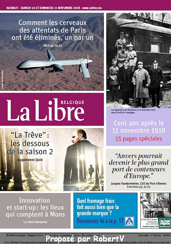 La Libre Belgique - Samedi 10 et Dimanche 11 Novembre 2018