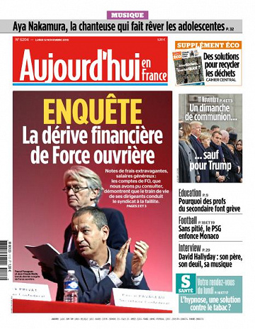 Aujourd’hui en France du Lundi 12 Novembre 2018